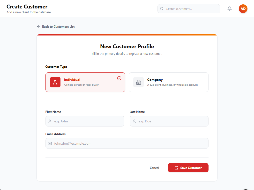Mockup Client