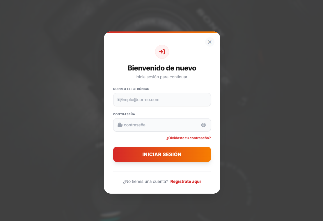 Modal Login