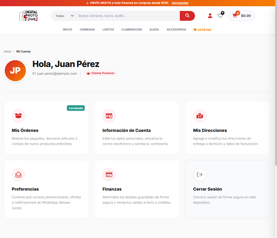 Mockup Mi Cuenta